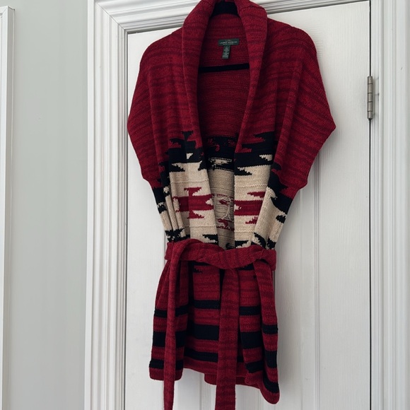 Ralph Lauren Jeans Co. Vintage Rare Southwestern Aztec Sweater Vest Cardigan - Picture 3 of 16